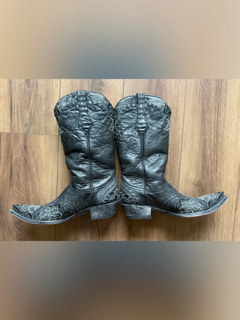 Old Gringo Women's Erin Black Embroidered Western Boots Size 9B - Picture 2 of 6